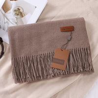 Solid Color Faux Cashmere Women's Scarf