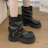 Autumn Height-increasing Baggy-trousered Boots