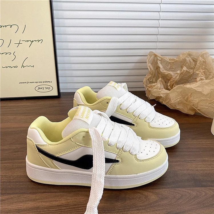 Dopamine Color-Block Classic Preppy Board Shoes