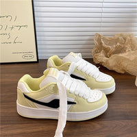 Dopamine Color-Block Classic Preppy Board Shoes