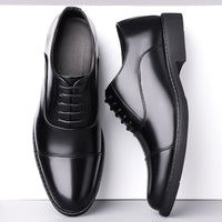 Three-eyelet Design Genuine Leather Shoes