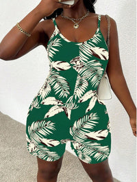 Casual All-Over Floral Print Jumpsuit