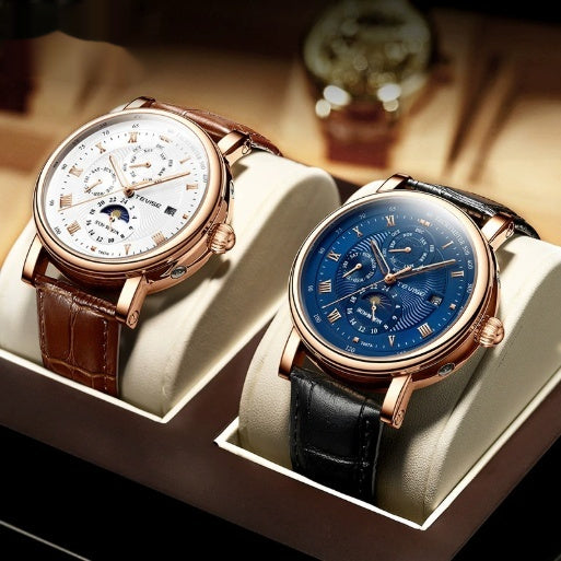 Thin Calendar Large Dial Mechanical Watch