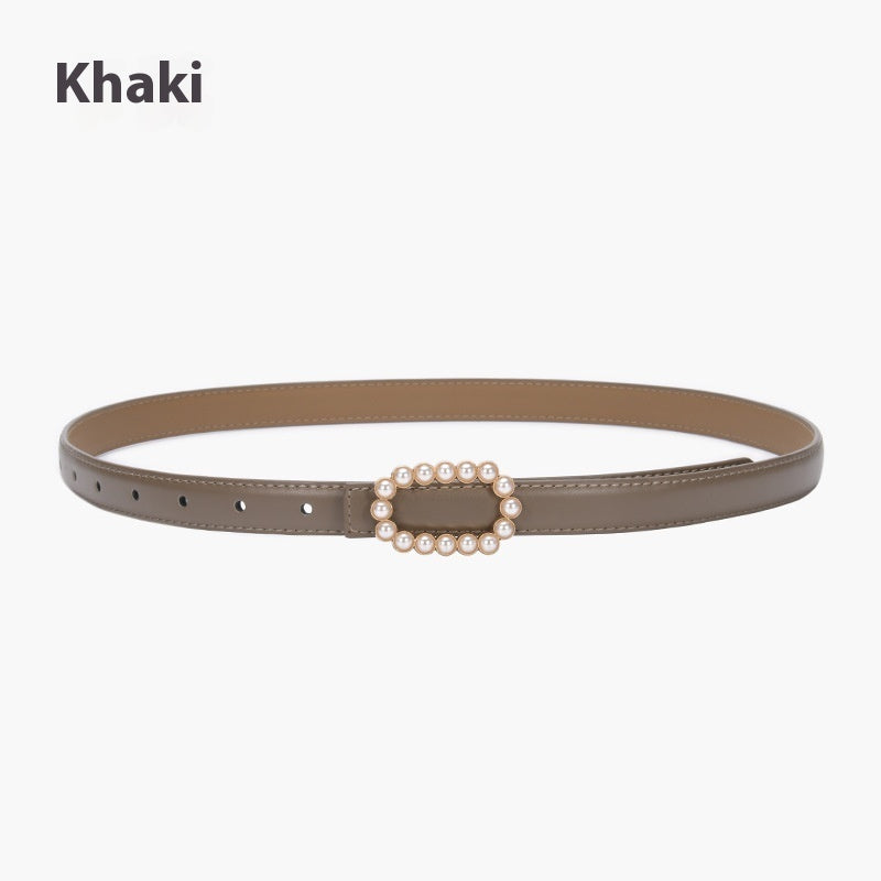 Genuine Leather Black Fashion Belt
