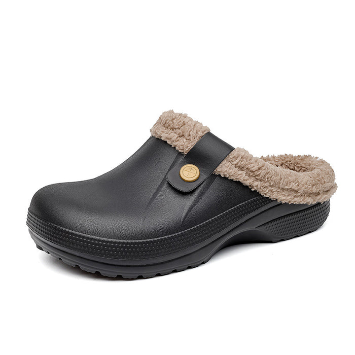 Men’s Fleece-Lined Home Slippers