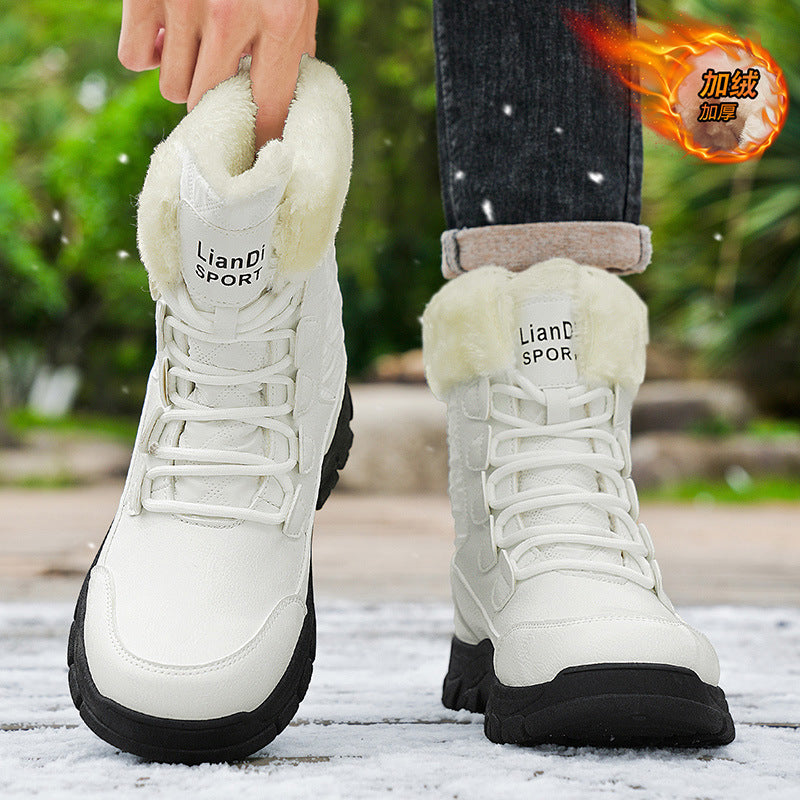 New Fleece-Lined Fashionable British-Style Boots