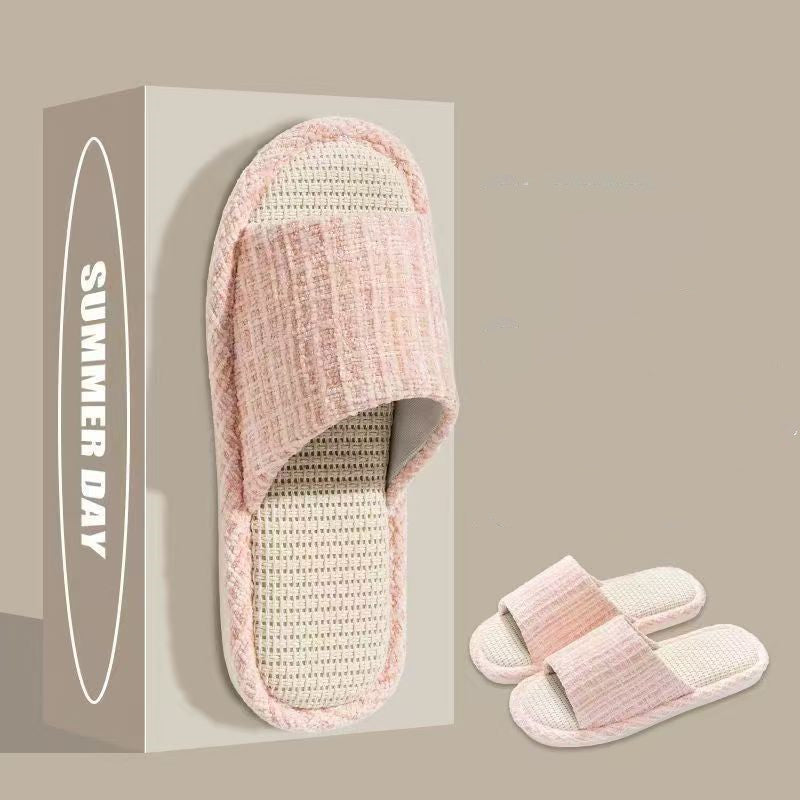 Indoor Cotton & Linen Flip-Flops