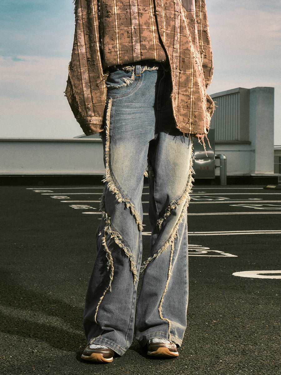 Retro Fit Jeans - High-Waist Denim