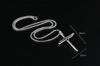 Titanium steel casting steel nails cross pendants necklace jewelry