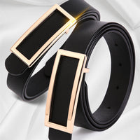 Retro Wear Belt Black Classic Cowhide