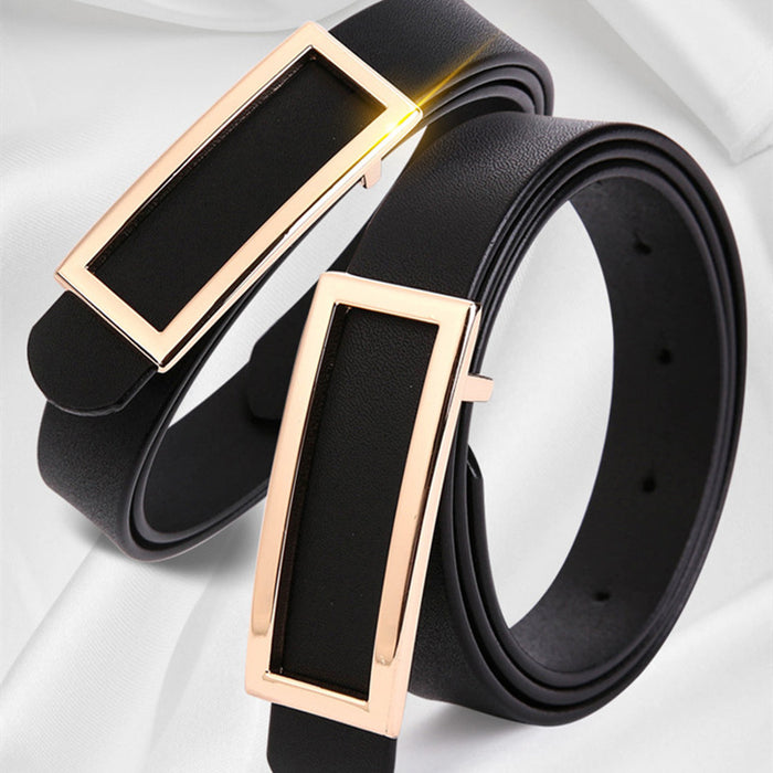 Retro Wear Belt Black Classic Cowhide