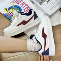 Dopamine Color-Block Classic Preppy Board Shoes