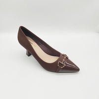 Exquisite Leather Belt-buckle Peep-toe Stiletto Pumps