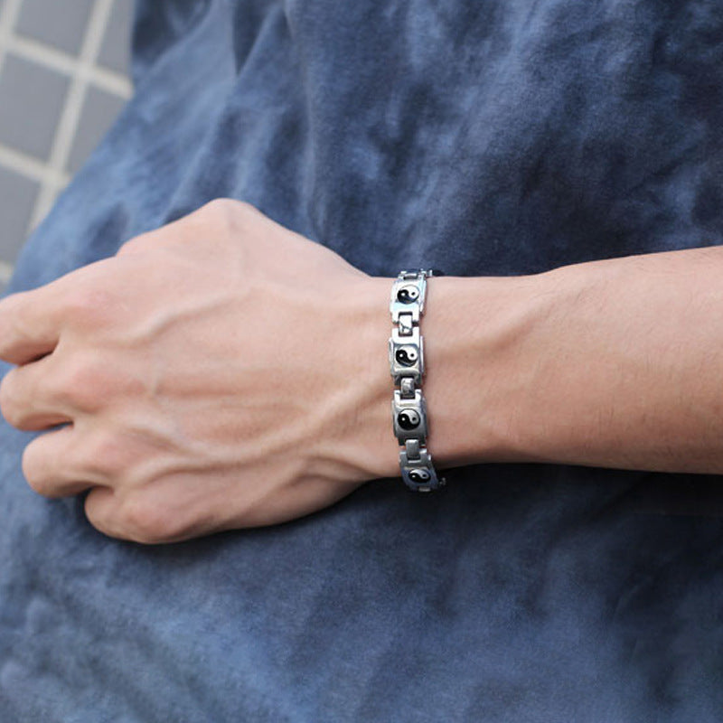 Tai Chi Titanium Steel Bracelet Jewelry
