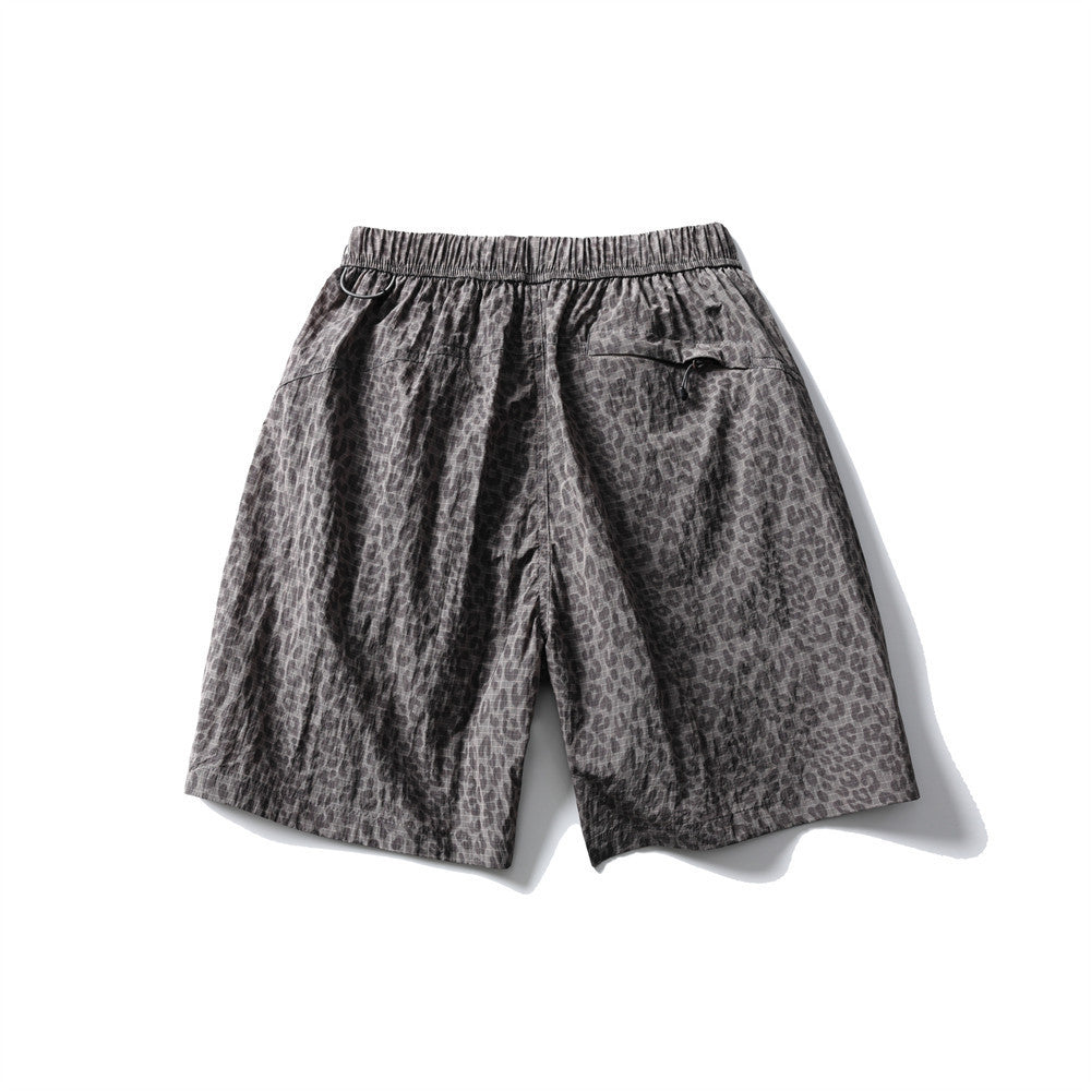 Summer Loose Leopard Print Shorts