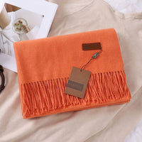 Solid Color Faux Cashmere Women's Scarf