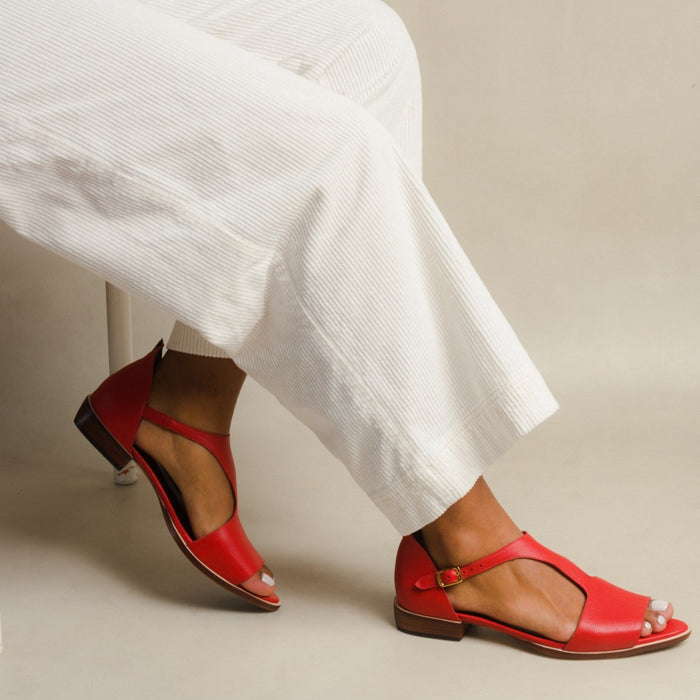 Summer Plus Size Square Buckle Sandals