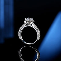 Ice And Fire Empty Setting Ring Women