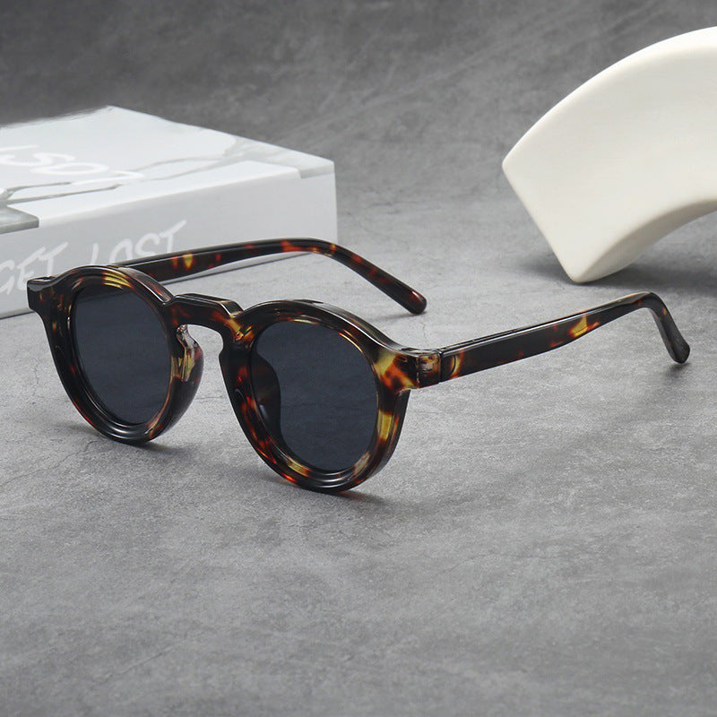 Vintage Round Frame Sunglasses For Women