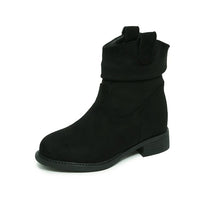 Suede Slimming Chunky-heel Fashion Ankle Boots