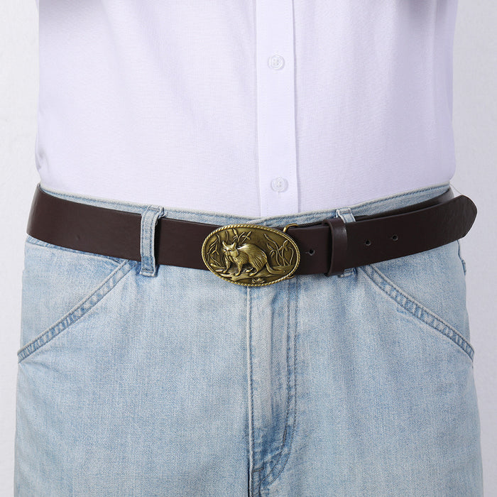 Fashion Buttonless Head Eyelet Belt