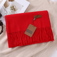 Solid Color Faux Cashmere Women's Scarf
