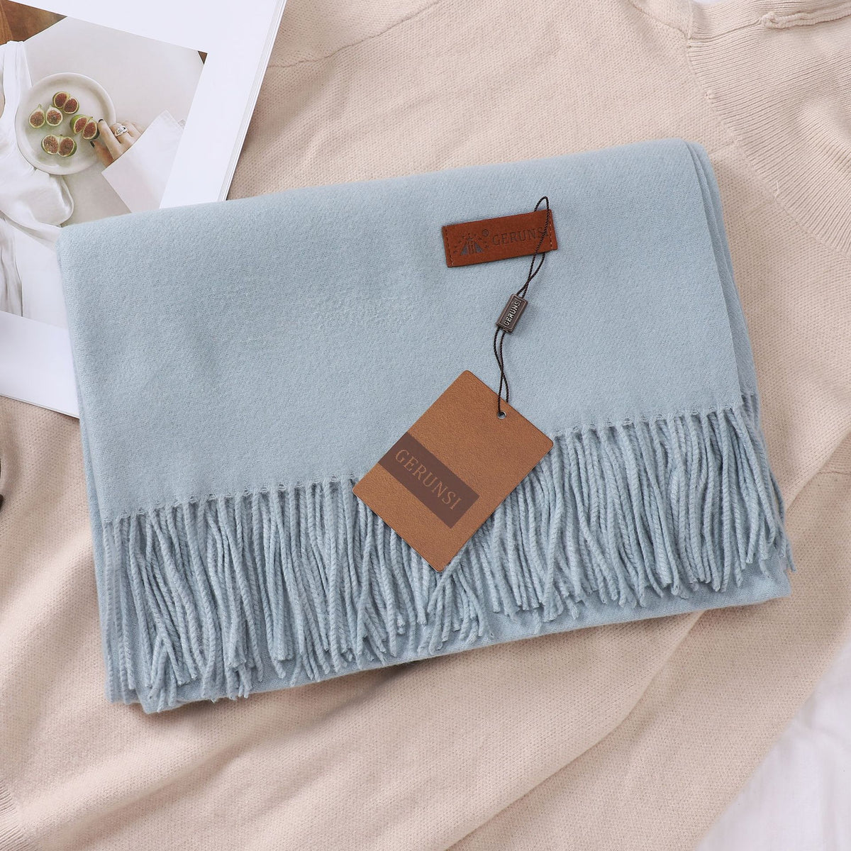 Solid Color Faux Cashmere Women's Scarf