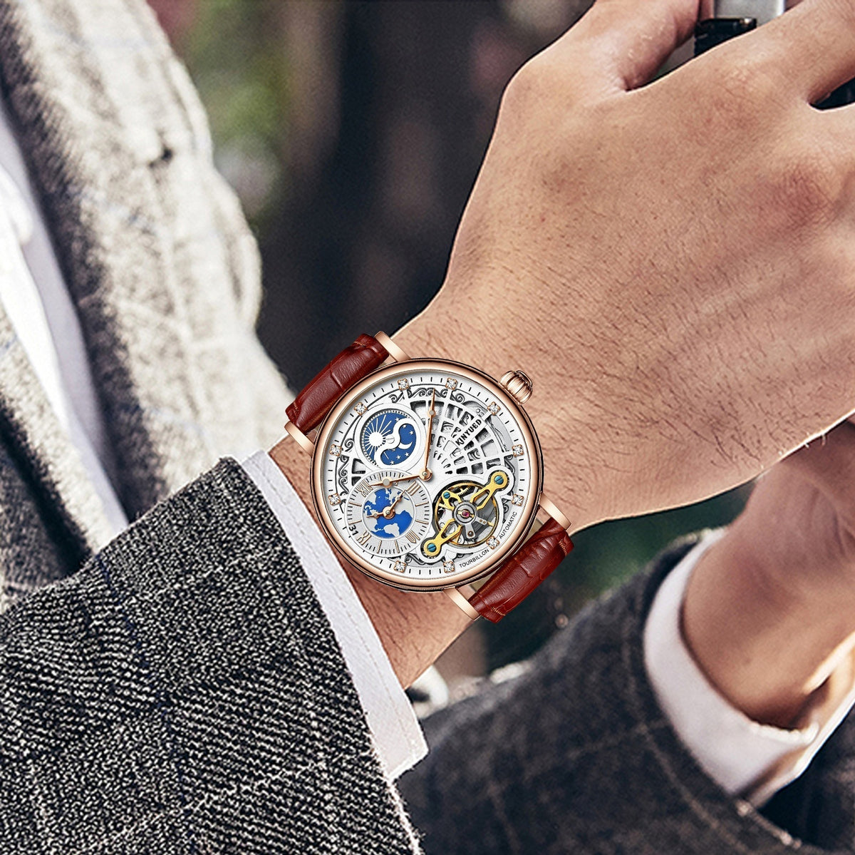 Automatic Hollow Mechanical Star Watch