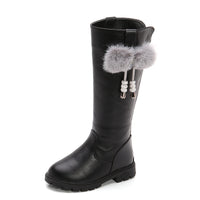 Velvet-lined High-top Boots