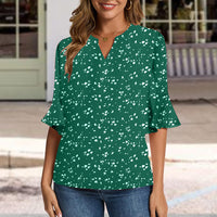 Trendy Ruffle Chiffon Blouses