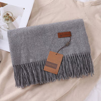 Solid Color Faux Cashmere Women's Scarf
