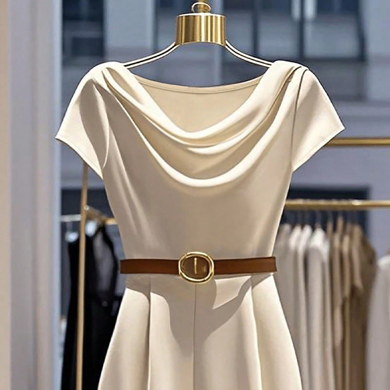 Elegant Satin Wide-Leg Jumpsuit