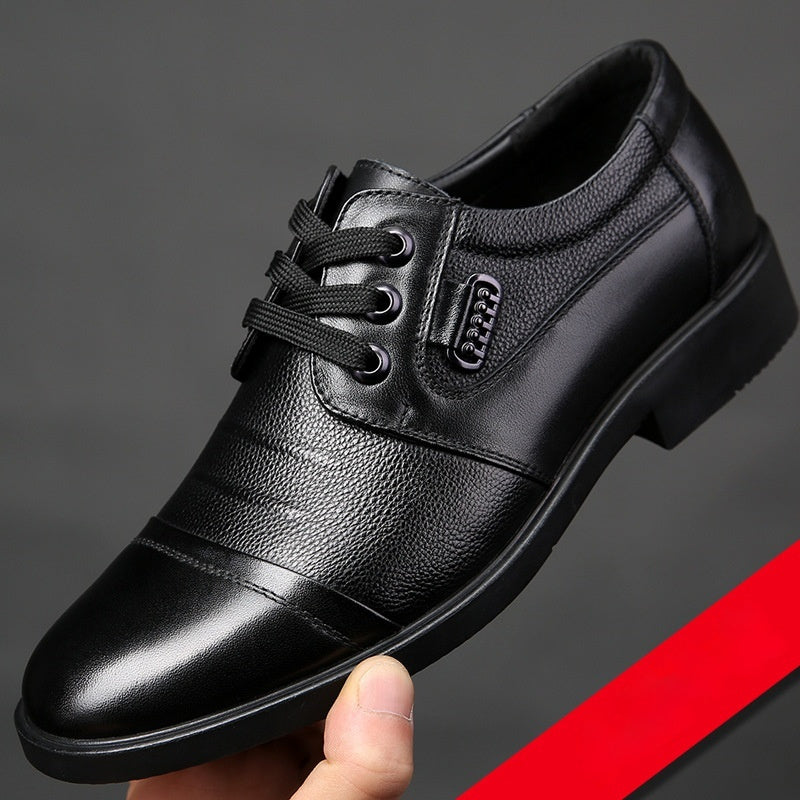 New All-matching Lace-up Leather Shoes
