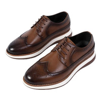 Ultra-Fiber Thick-Soled Business Leather Shoes
