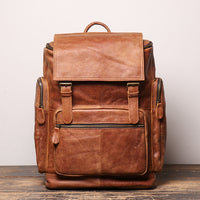 Retro Genuine Leather Backpack