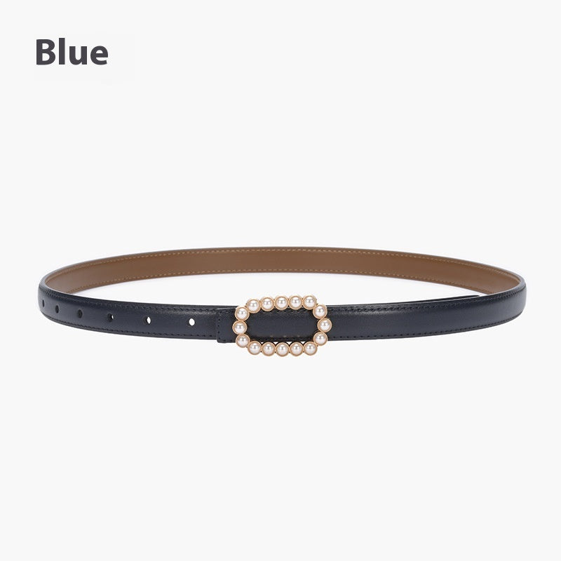 Genuine Leather Black Fashion Belt