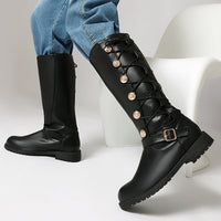High-top Leather Boots