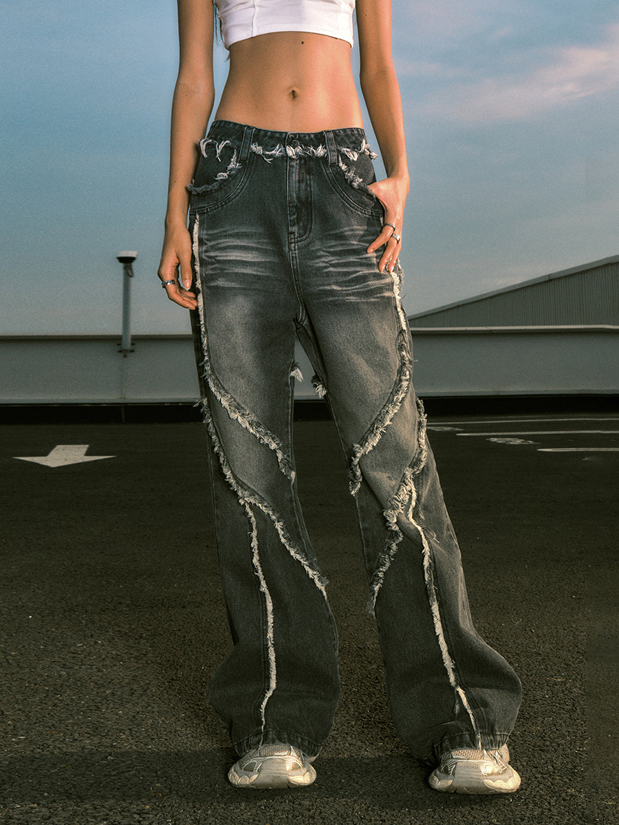 Retro Fit Jeans - High-Waist Denim