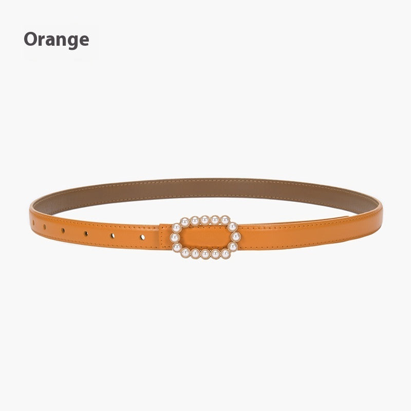 Genuine Leather Black Fashion Belt