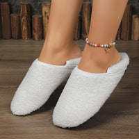 Fleece-Lined Suede Slippers