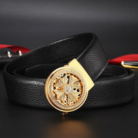 Good Luck Coming Leather Belt [Comfortable Click Belt]
