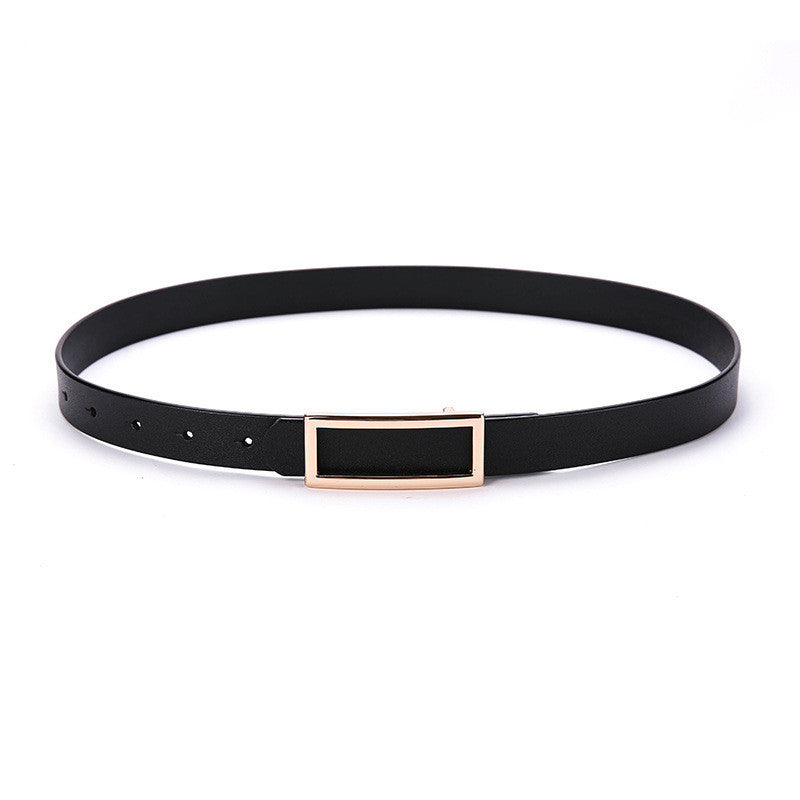 Retro Wear Belt Black Classic Cowhide