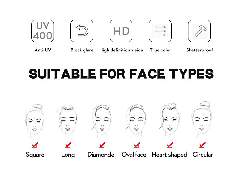 Square Retro Internet Hot Street Shooting Advanced Simple Trendy Sun Glasses