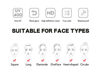 Square Retro Internet Hot Street Shooting Advanced Simple Trendy Sun Glasses