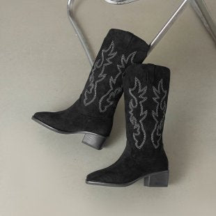 Retro Embroidered Western Cowboy Boots