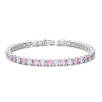 European And American Fashion 4mm Mixed Color Zircon Bracelet High-grade Light Luxury