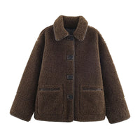 Cozy Casual Double-Sided Leather-and-Fur Coat
