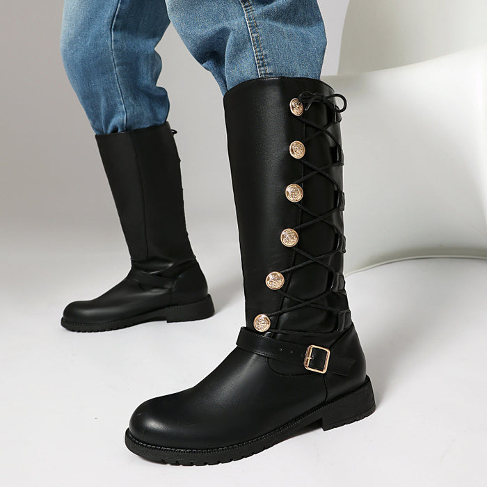 High-top Leather Boots