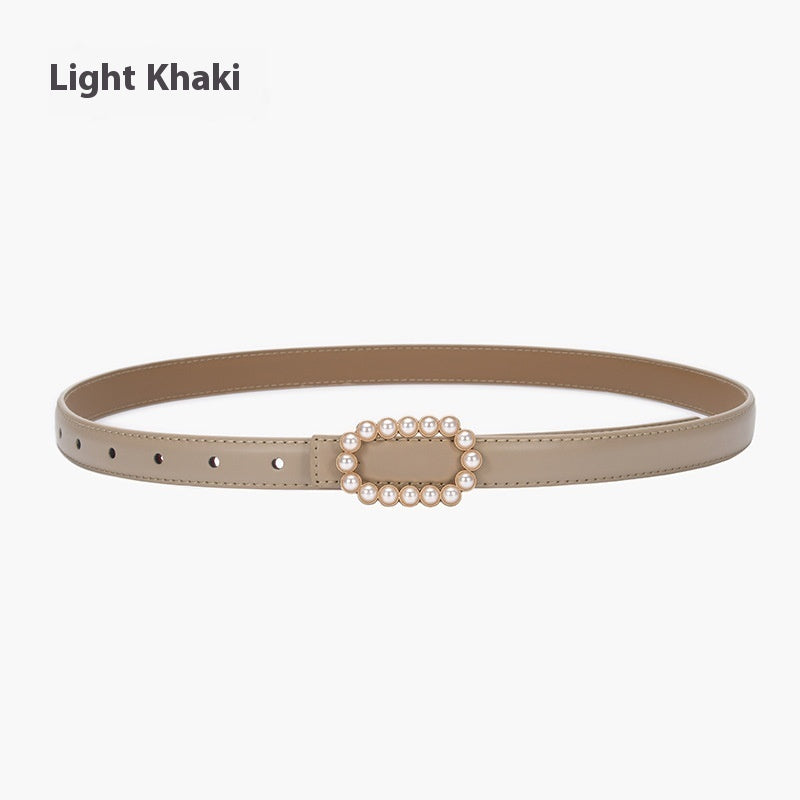 Genuine Leather Black Fashion Belt