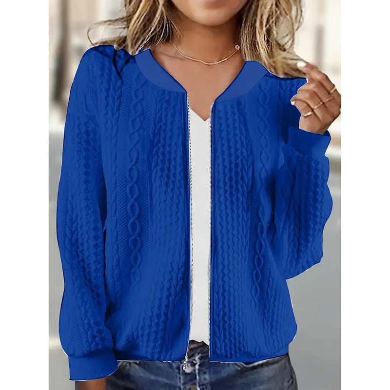 Jacquard Bomber Jacket